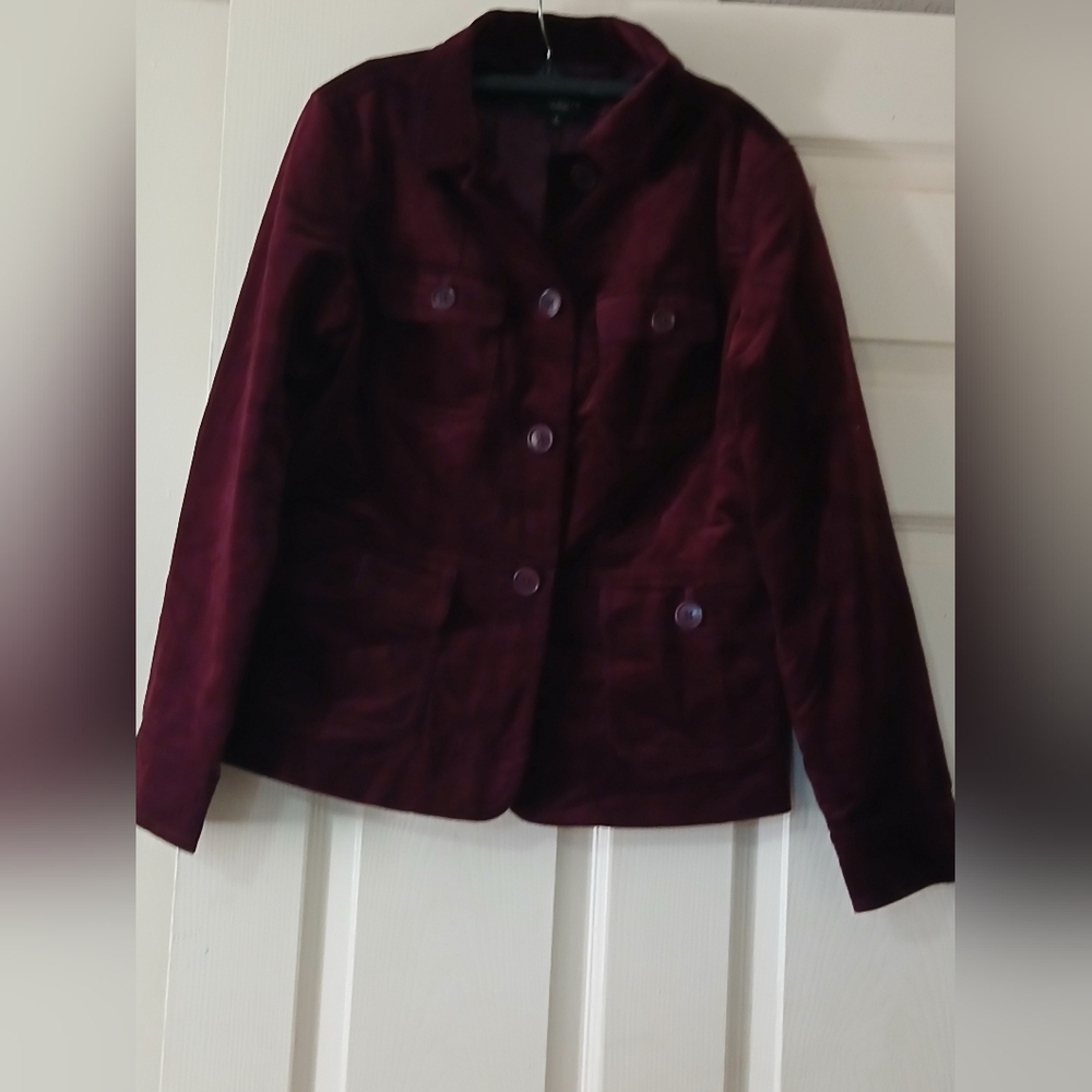 Talbots Rich Burgundy Blazer